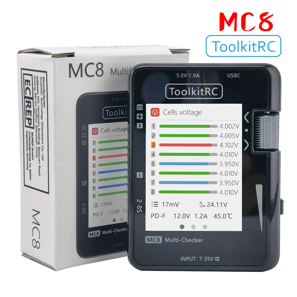 Smoke Stopper - Tester per Batterie ToolkitRC MC8 SC100