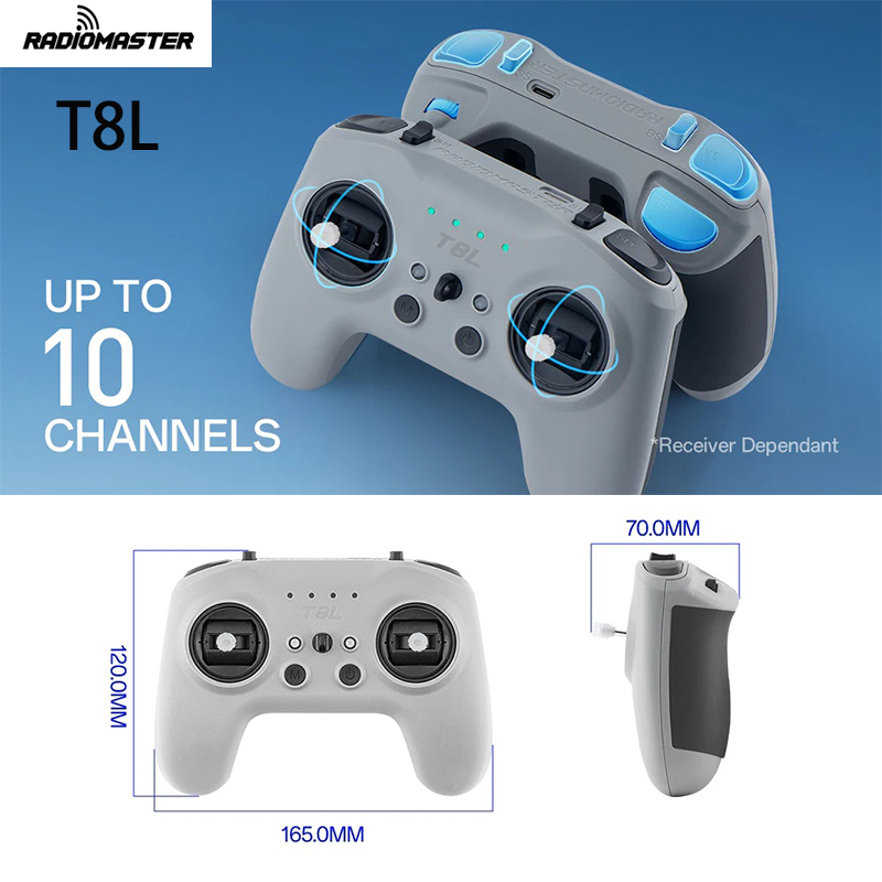 Radio Transmitter 2.4Ghz - Radiocomando RadioMaster T8L M2 2.4GHz ExpressLRS