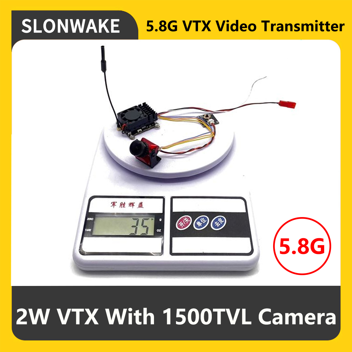 Rc Transmitter - SLONWAKE 5.8G 2000mW Trasmettitore FPV VTX