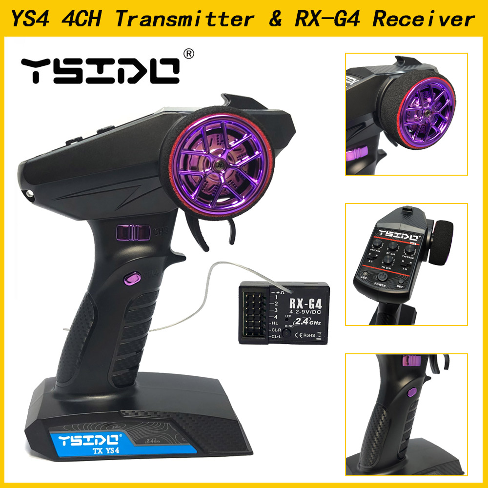 Radio Transmitter 2.4Ghz - YSIDO YS4 2.4GHz 4CH Sistema Radio