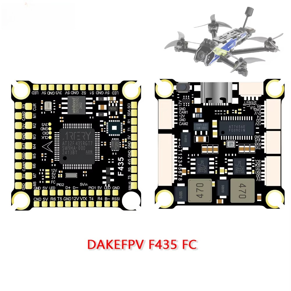 Betaflight Fc - DAKEFPV F435 Flight Controller 3-12S 70A
