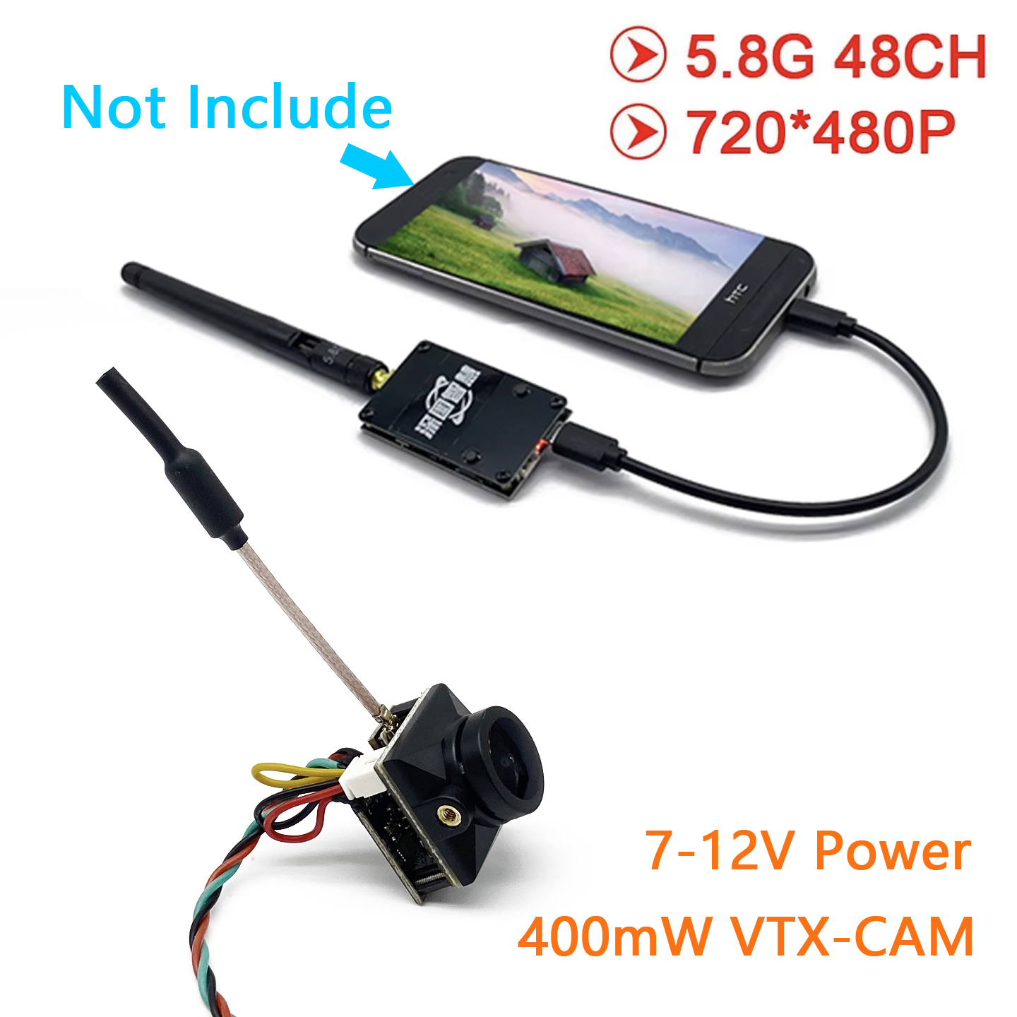 Analog Fpv Camera - Ricevitore analogico UVC OTG SLONWAKE 5.8G