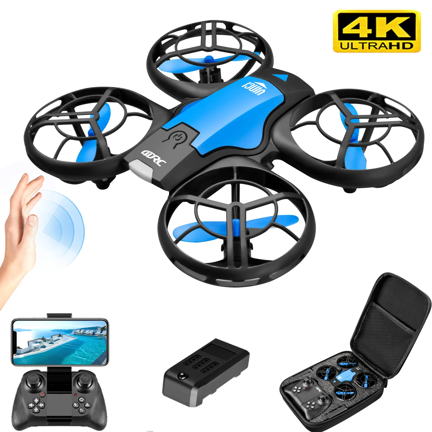 Nuovo Mini Drone V8 con Teleca - Brushed Drone Motor recensione e prezzo