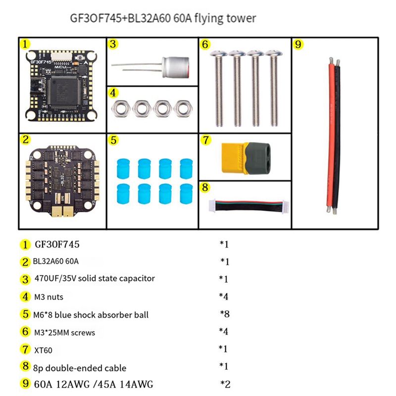 B05C-F745 FC&ESC Stack FPV GF3 - Drone Esc recensione e prezzo