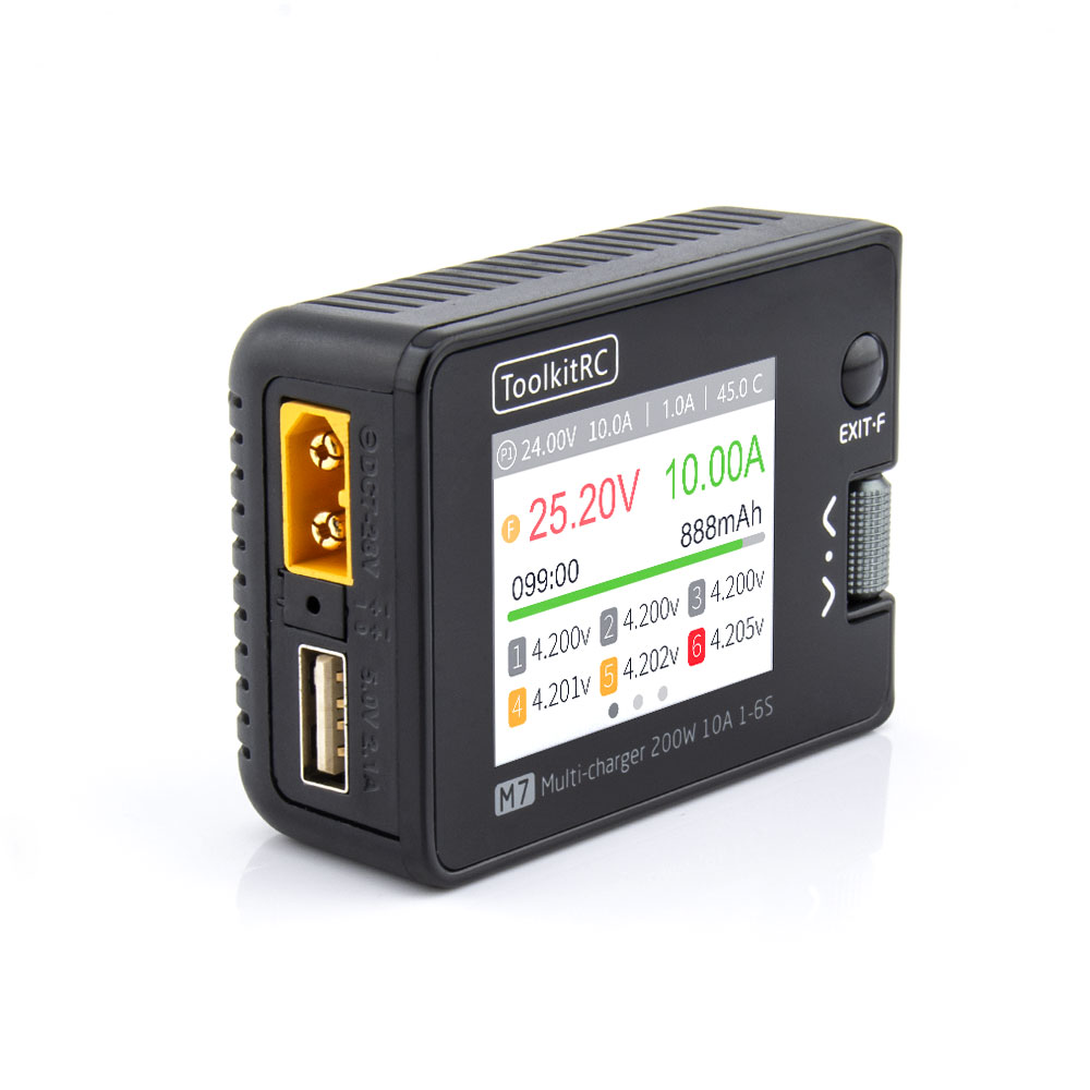 ToolkitRC M7 200W 10A Scaricat - Smoke Stopper recensione e prezzo