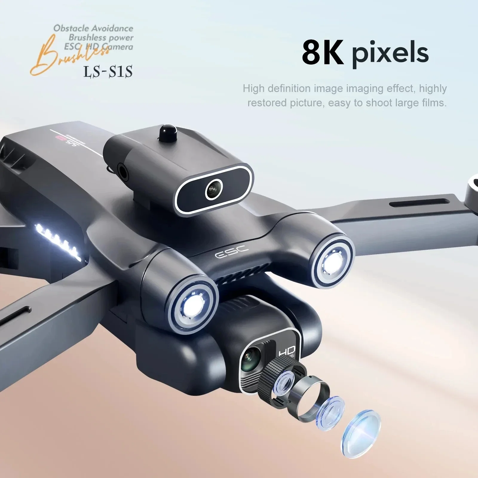 Nuovo S1S 5G GPS Drone Camera  - Brushed Drone Motor recensione e prezzo