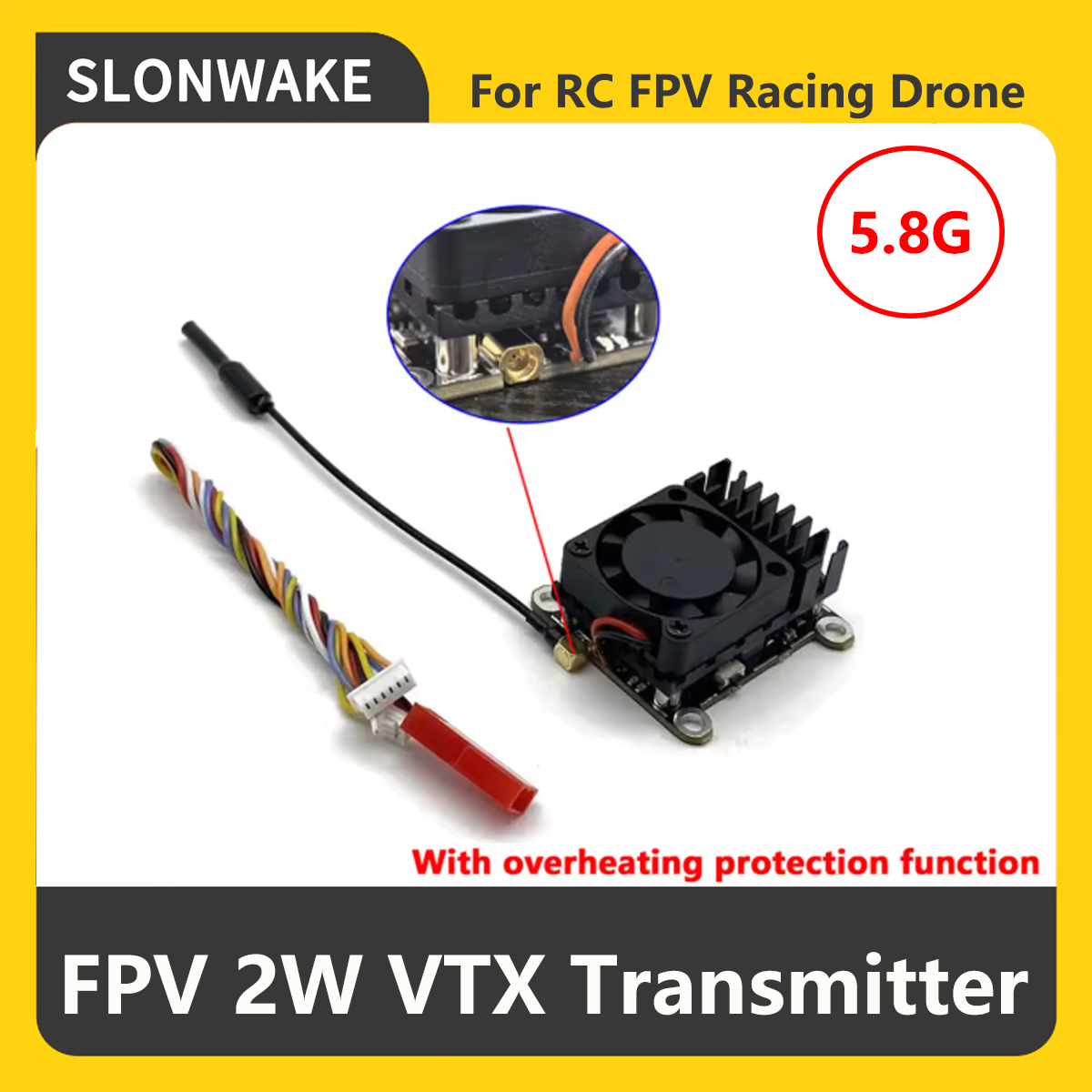 SLONWAKE 5.8G 2000mW Trasmetti - Rc Transmitter recensione e prezzo