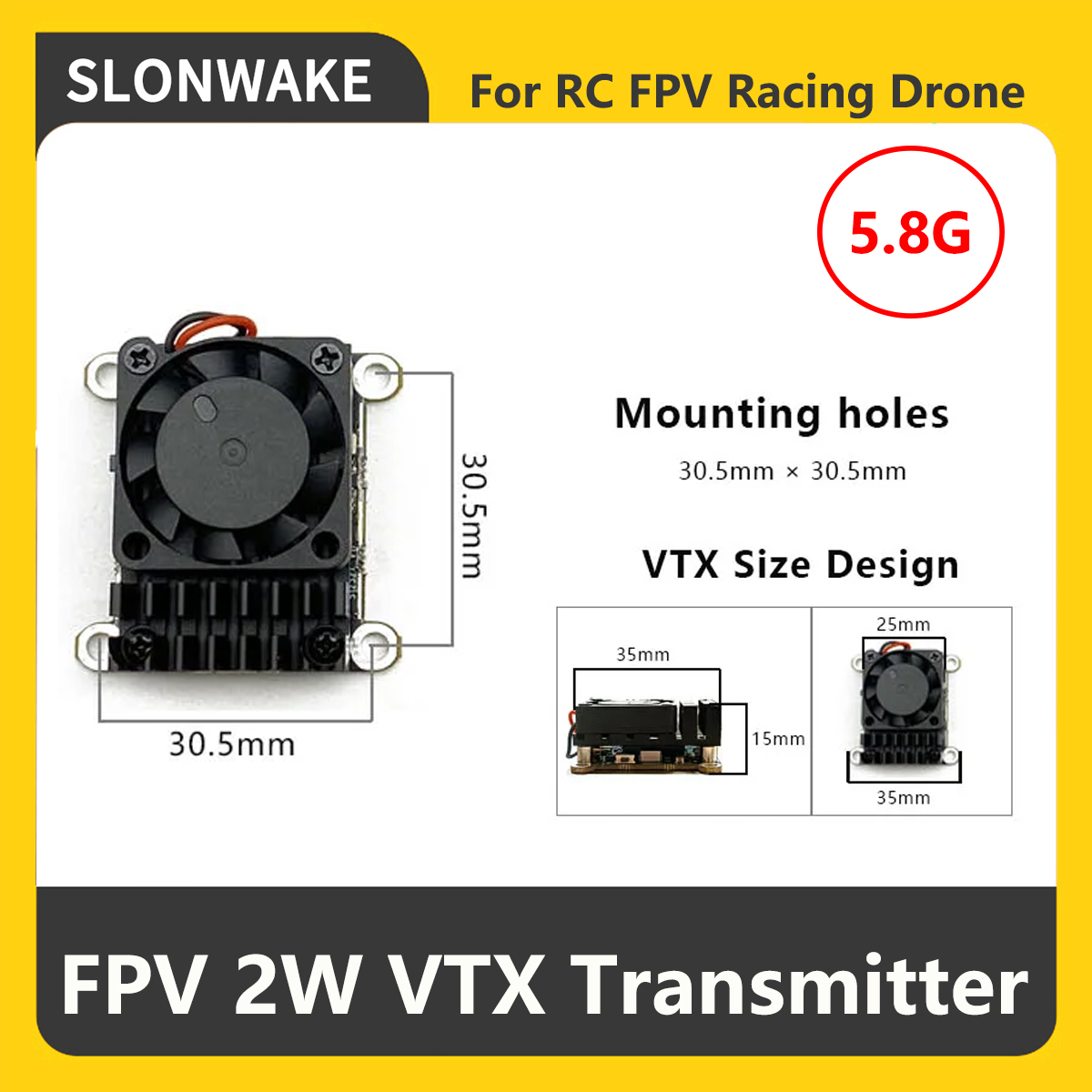 SLONWAKE 5.8G 2000mW Trasmetti - Rc Transmitter recensione e prezzo