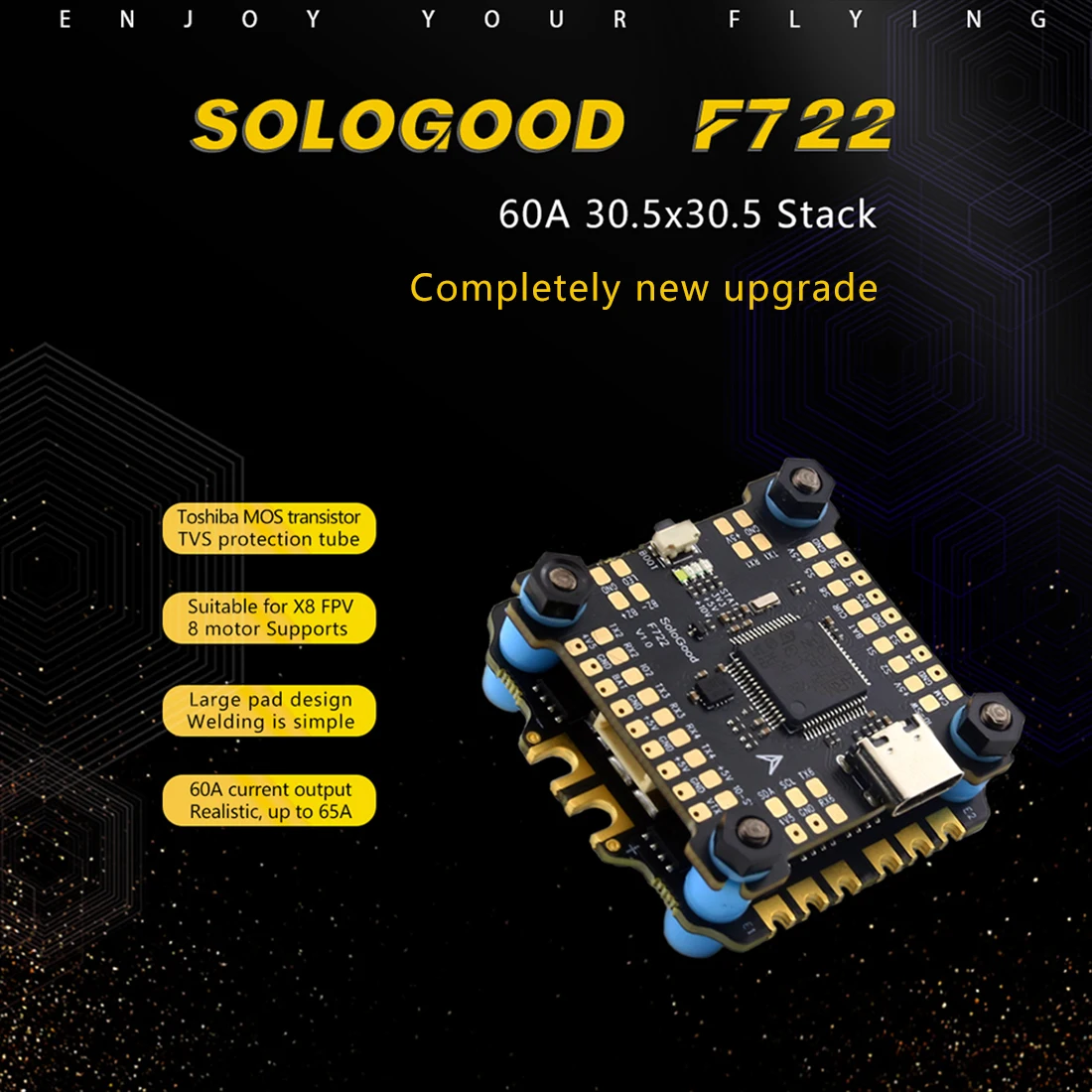SoloGood F722 60A Stack ICM426 - F722 Flight Controller recensione e prezzo