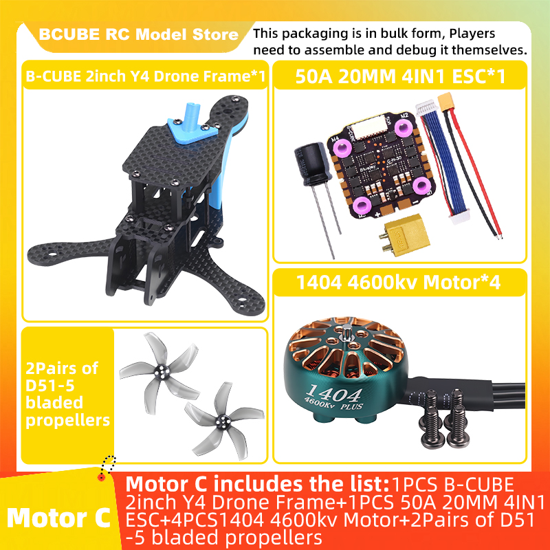 Kit telaio per drone FPV B-CUB - F722 Flight Controller recensione e prezzo