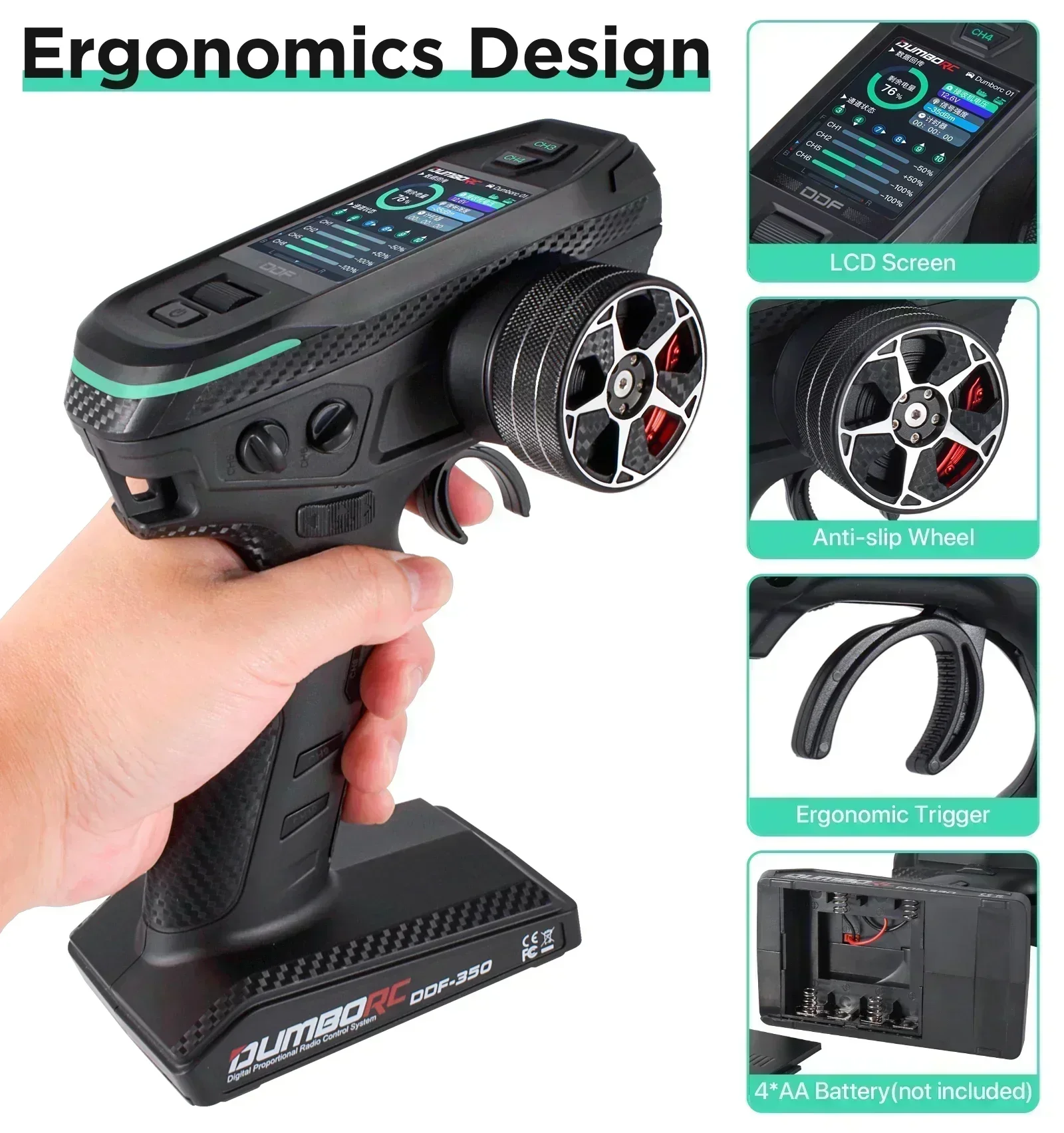 DUMBORC 10CH DDF-350 RC Teleco - Radio Transmitter 2.4Ghz recensione e prezzo